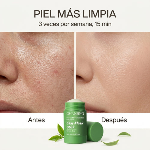 Mascarilla de Té Verde · Limpieza Profunda en Stick