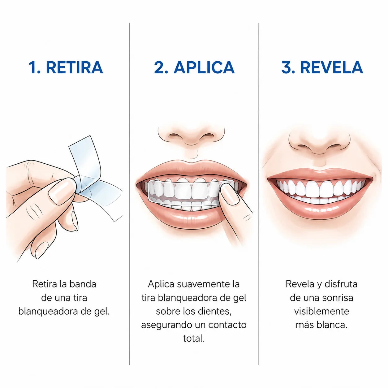 Tiras Blanqueadoras Dentales Rápidas